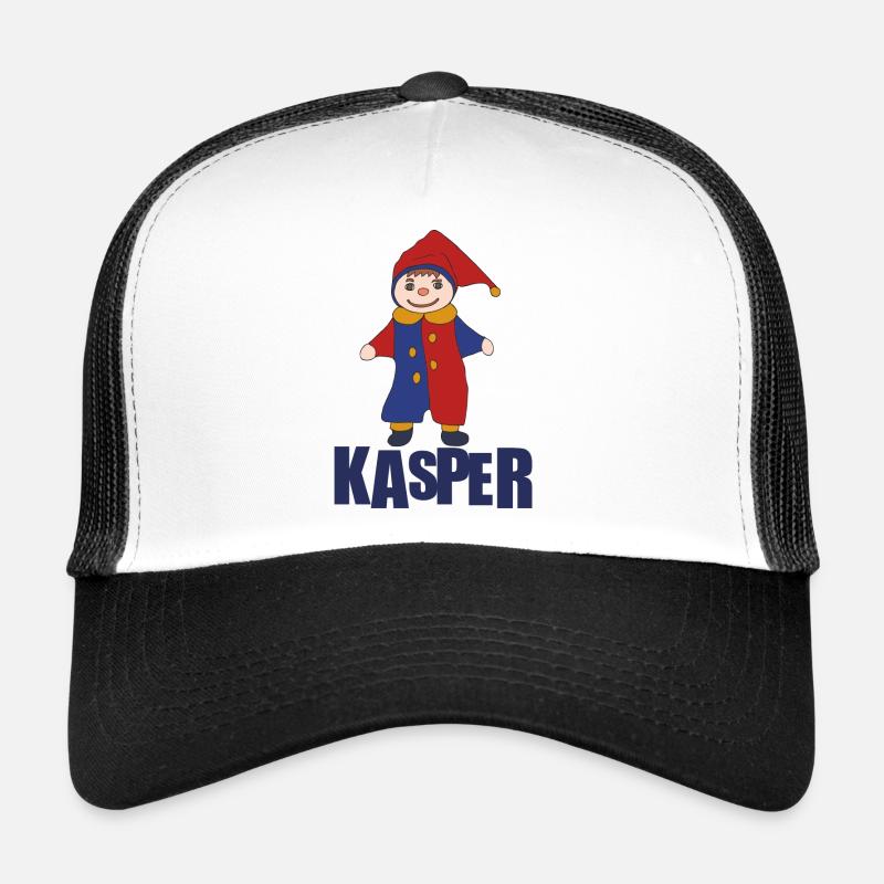 KASPER - Trucker Cap - Weiß/Schwarz