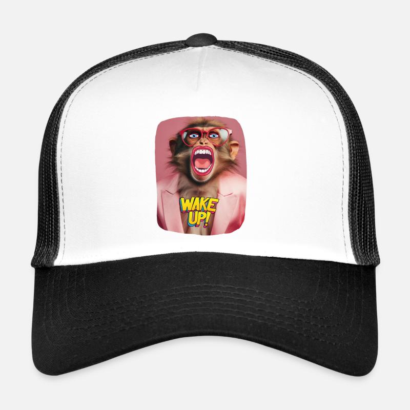 Wake up call - Trucker Cap - white/black