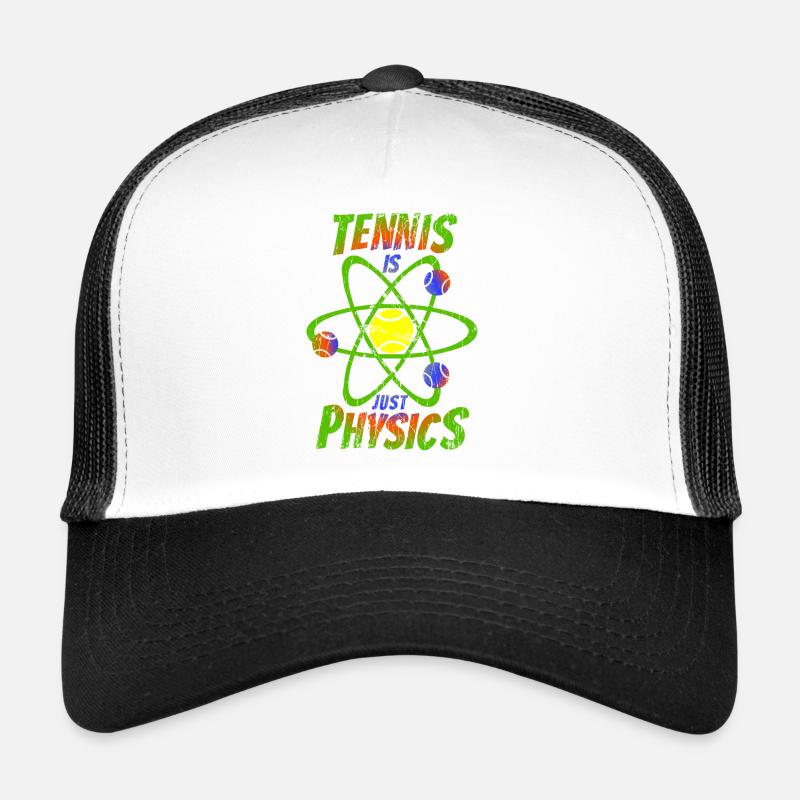 Tennis is just physic Back rainbow colors Trucker Cap