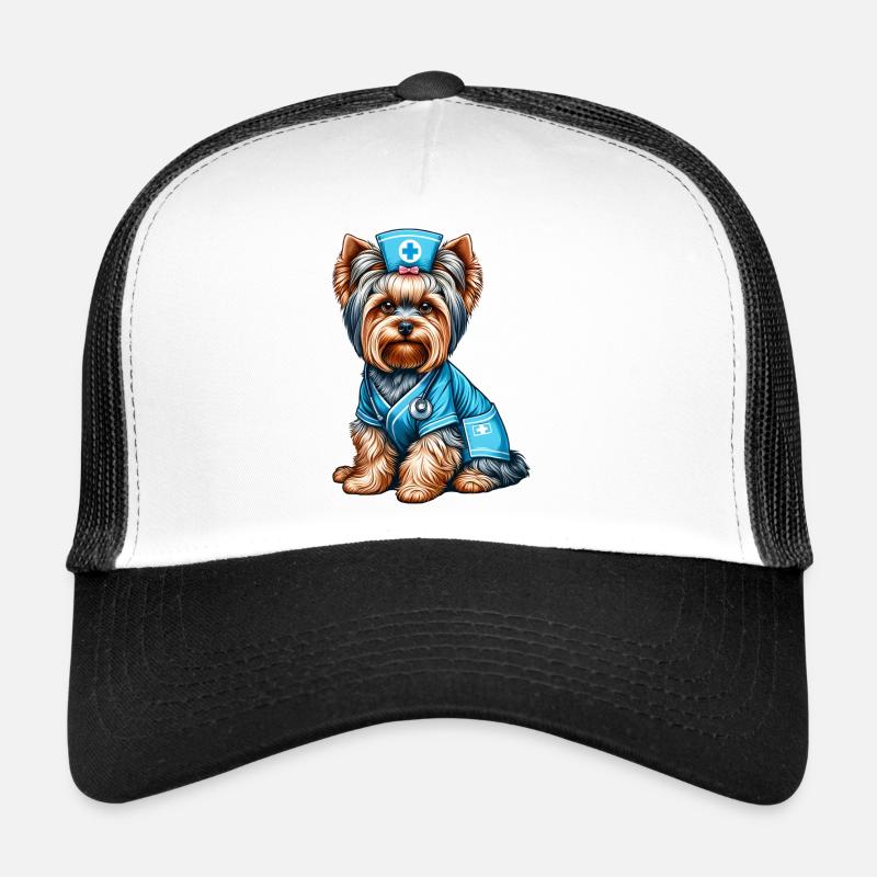 Infirmière Yorkshire Terrier Casquette trucker 