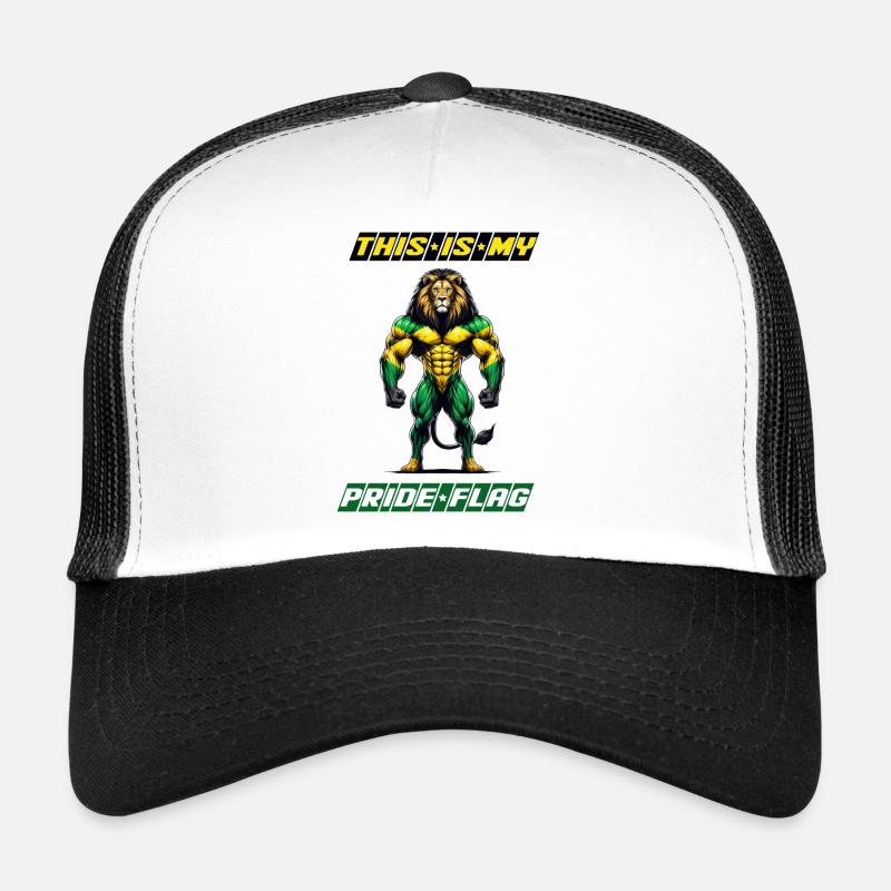 Les lions de la Jamaïque, c'est mon drapeau Casquette trucker 
