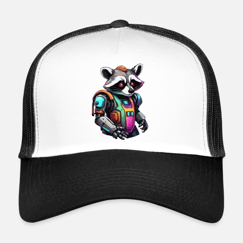 Roboter Tier / KI / Mechanisierte Tiere / Comic Trucker Cap