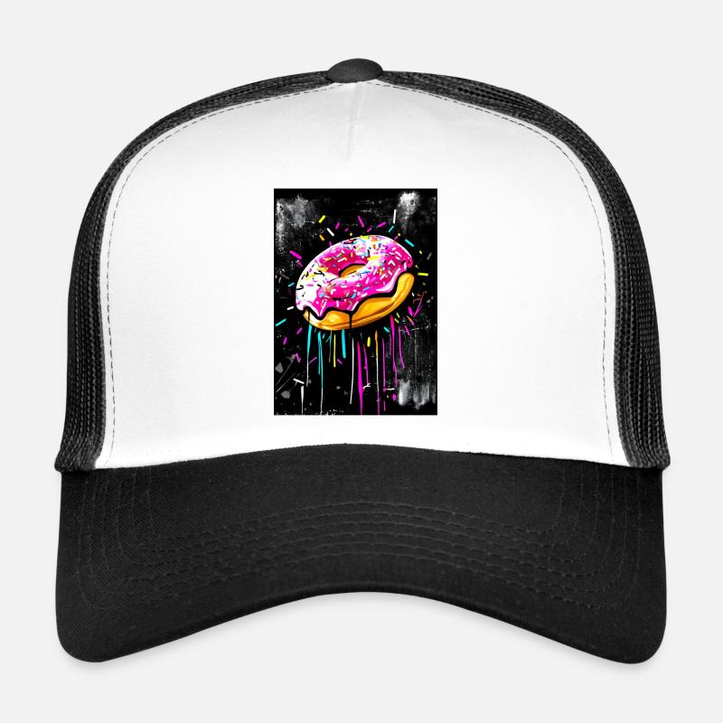Donut Graffiti style - Trucker Cap - white/black