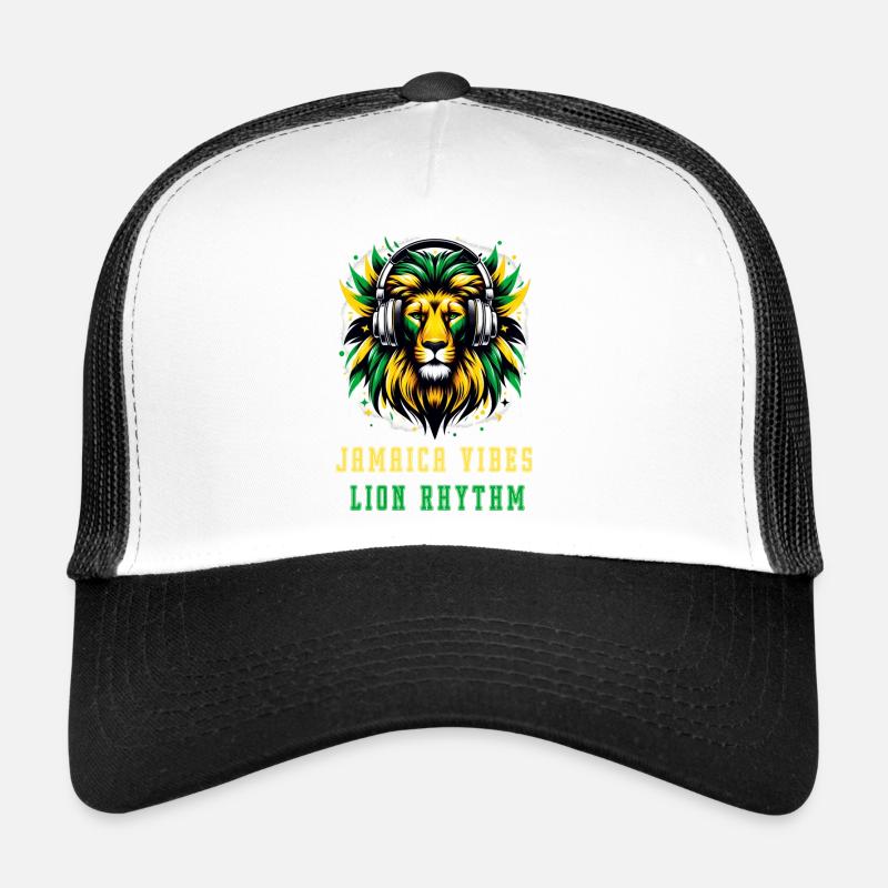 Jamaica lion reggae design Trucker Cap