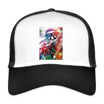 Scuba Diver Sport #diver - Trucker Cap - Weiß/Schwarz - Vorne