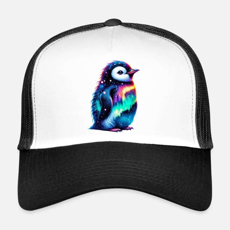Aurora Borealis Pinguin Trucker Cap