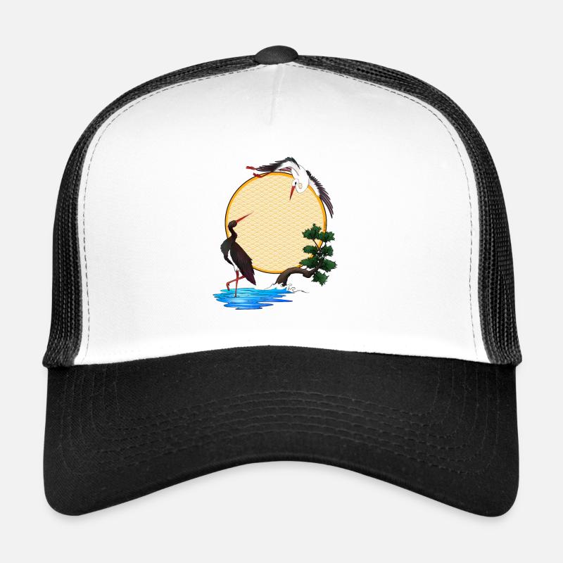 Storks - Japan - Alsace - Sun - Trucker Cap - white/black