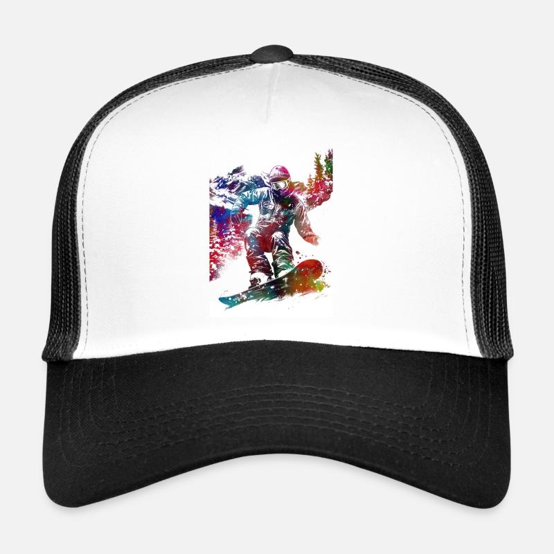 Snowboard-Sportkunst #snowboard Trucker Cap