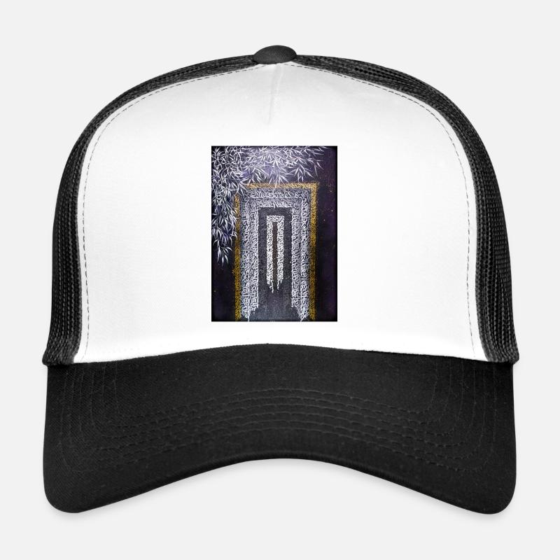 Calligraffiti - Gate (dark) - Trucker Cap - white/black