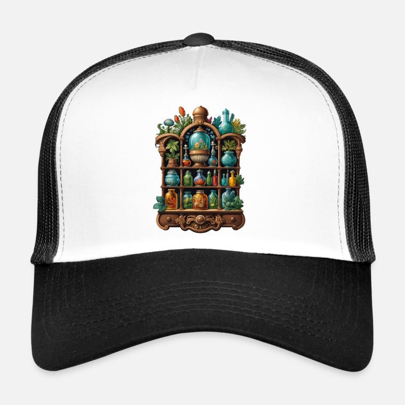 Pharmacie - Casquette trucker  - blanc/noir