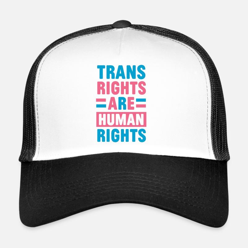 LGBTQ Pride Month - Trans Rights Are Human Rights Trucker Cap