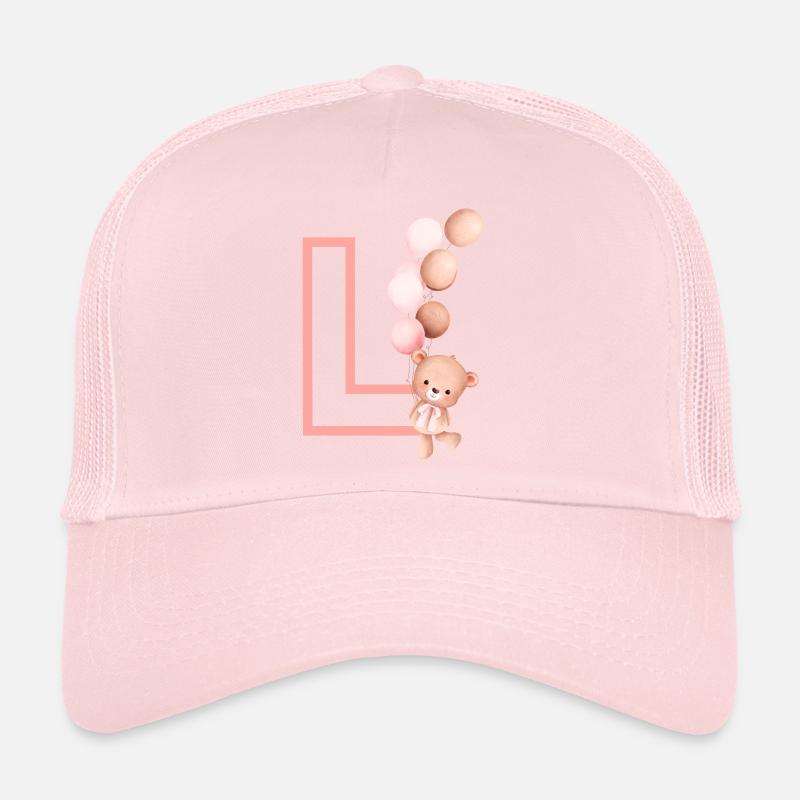 Buchstabe l Rosa Bär Trucker Cap