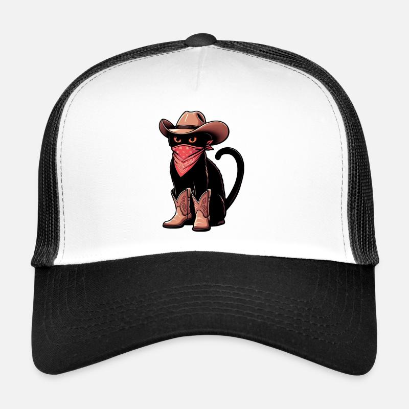 Cowboy Cat Trucker Cap