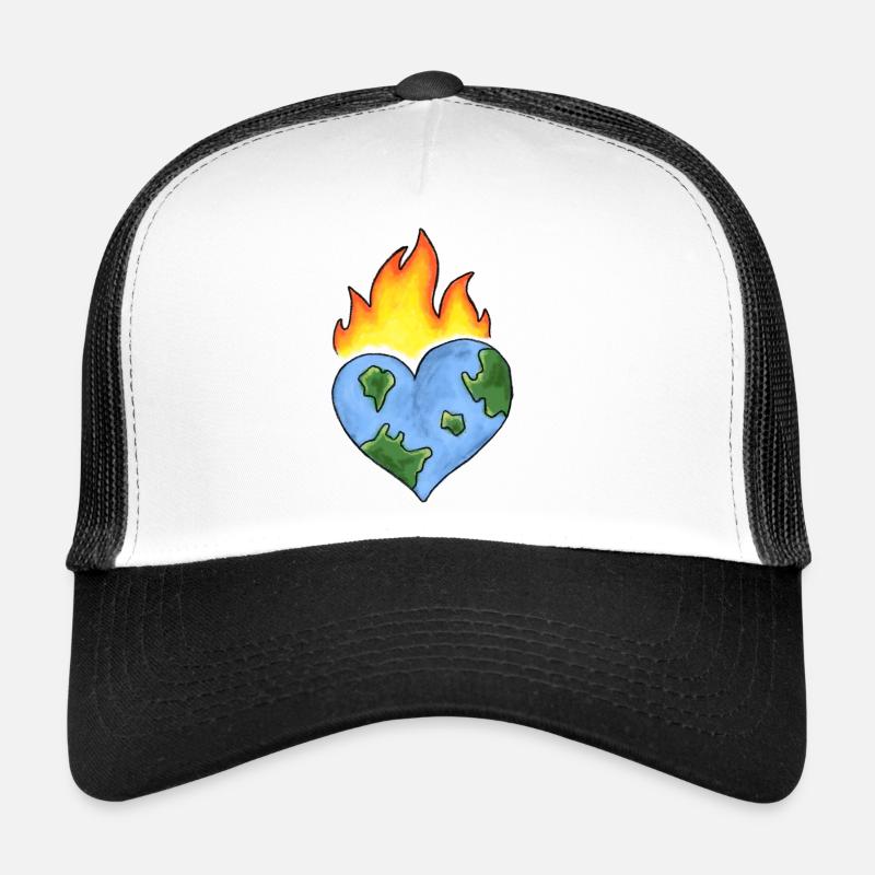 Liebe Erde - Trucker Cap - Weiß/Schwarz
