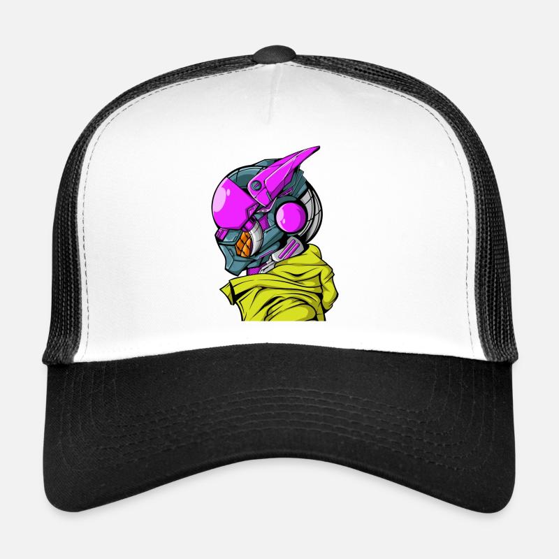 Cyberpunk Cyborg Robot Trucker Cap