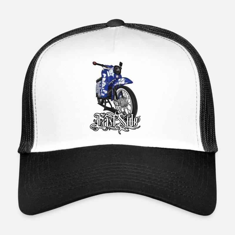 Réglage Schwalbe (bleu) // Illustration Casquette trucker 