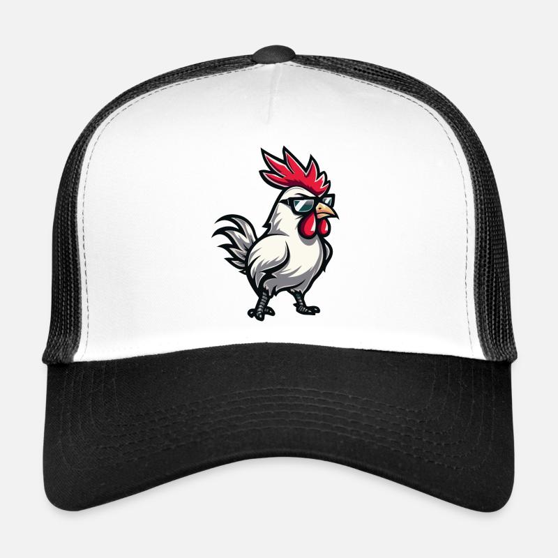 Rooster Comic Cool Trucker Cap