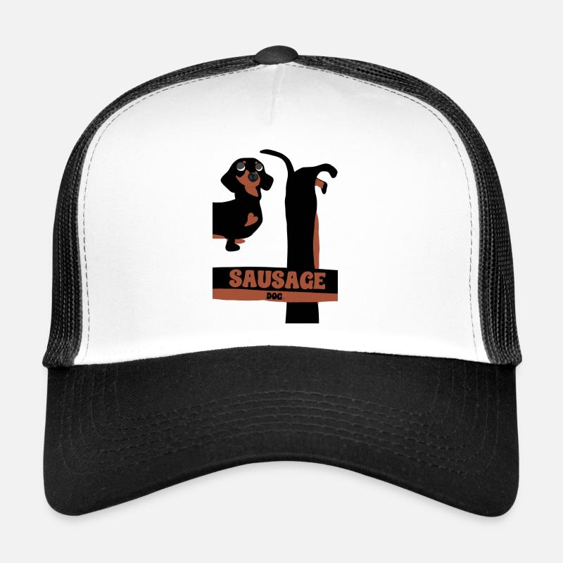 Mega Wurst Hund - Trucker Cap - Weiß/Schwarz