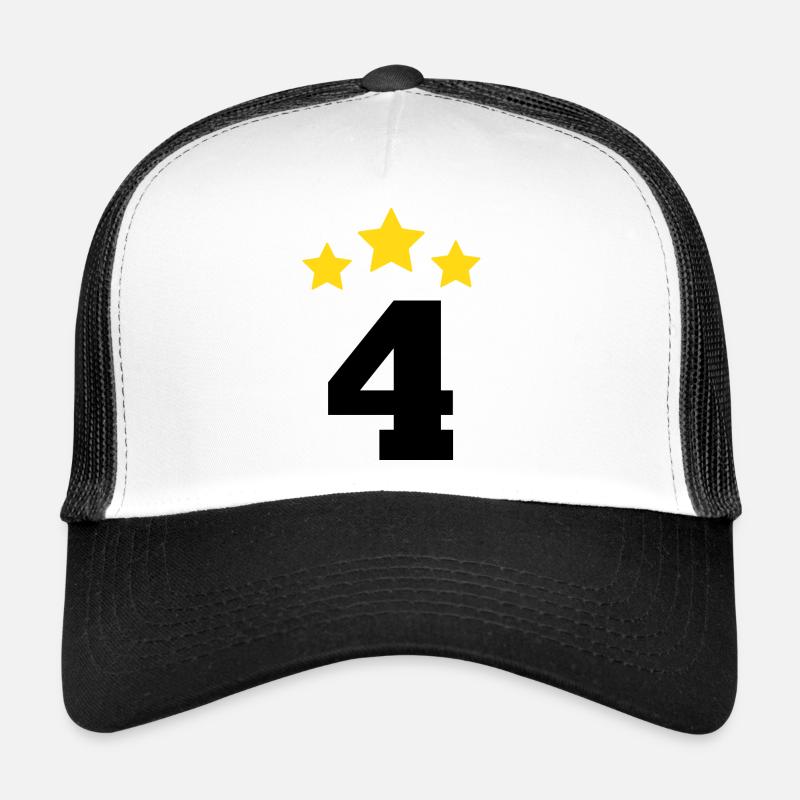 4 ans étoile - cadeau de 4e anniversaire Casquette trucker 