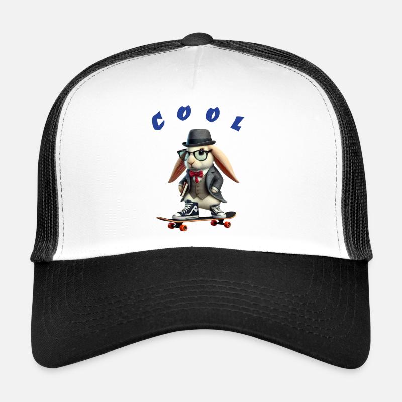 Cool rabbit - Trucker Cap - white/black