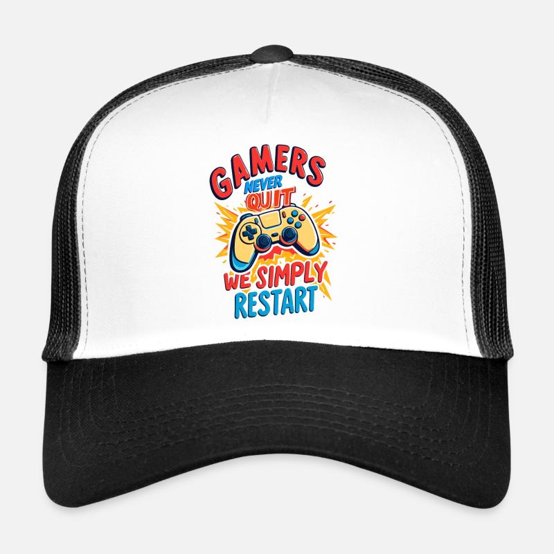 Gamers Never Quit Trucker Cap