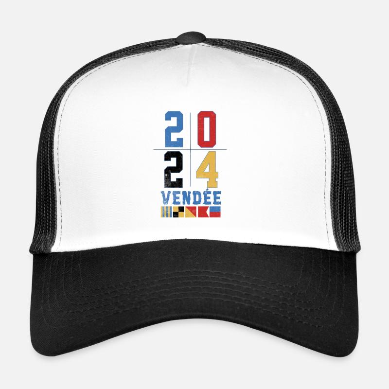 Design régate globe Année 2024 Vendée  Casquette trucker 