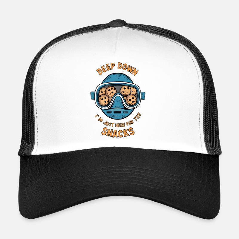 I Dive Deep for Snacks Trucker Cap