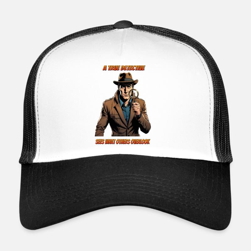 A true detective - Trucker Cap - white/black