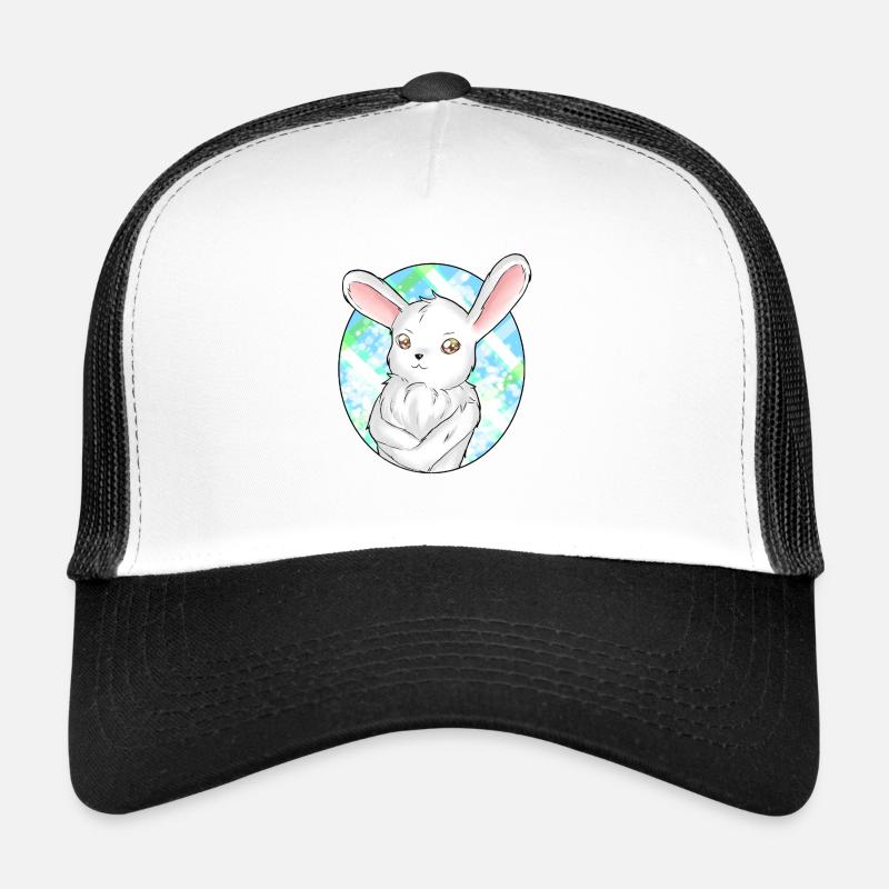 Cooler Hase - Trucker Cap - Weiß/Schwarz