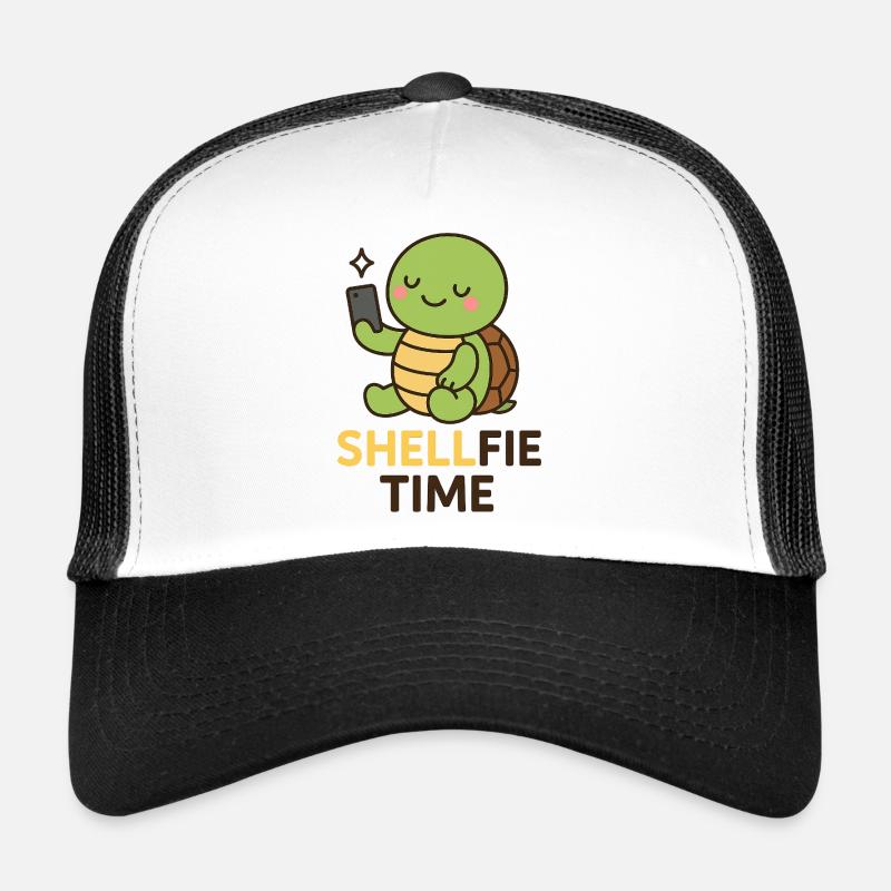 Shellfie Time – Cute Turtle Selfie Trucker Cap