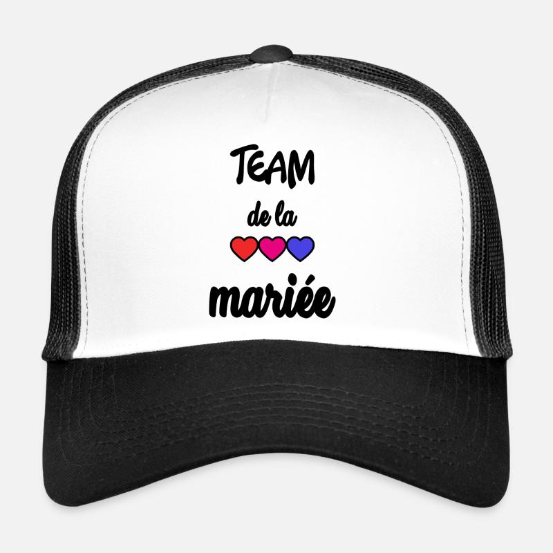 WEDDING. BRIDE-TO-BE. Bachelorette party. TEAM. TEAM MARIEE Trucker Cap