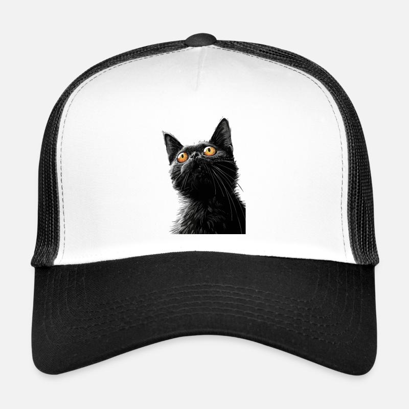 Chat noir Peter Casquette trucker 