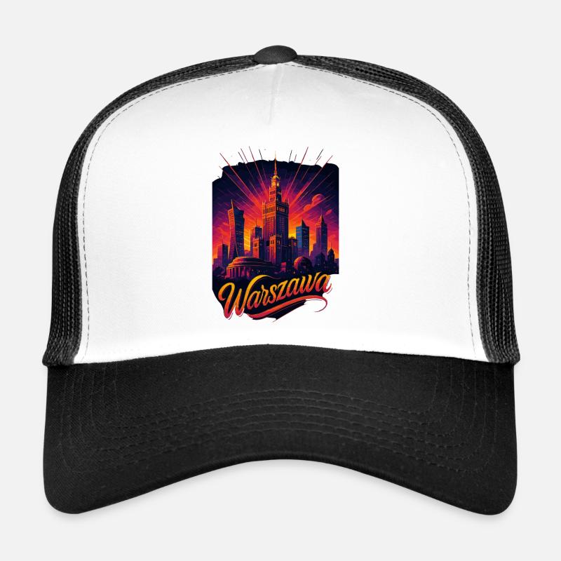 Varsovie Warszawa Capitale Pologne Cadeau Casquette trucker 