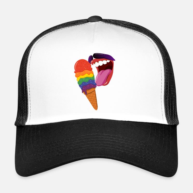 Rainbow Icecream Trucker Cap