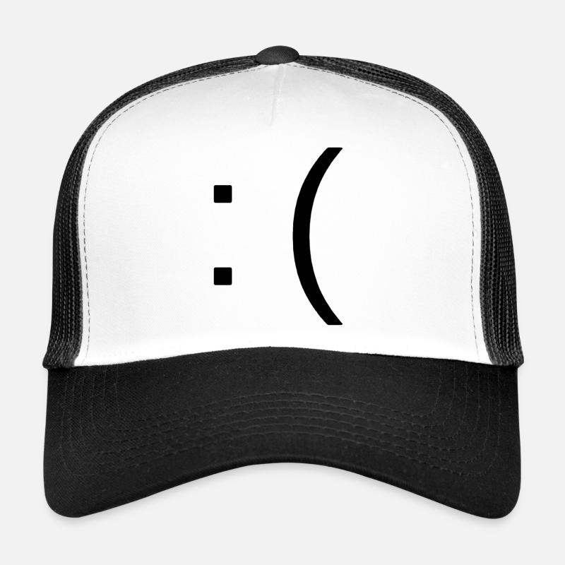 Sad - Trucker Cap - white/black