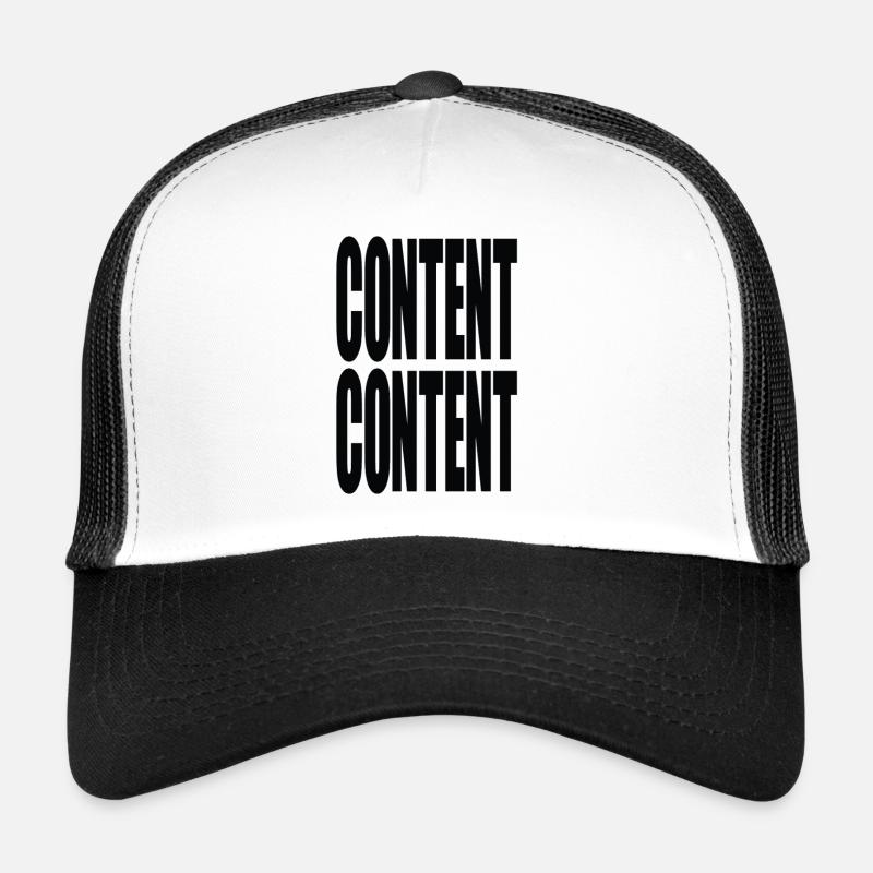 "Content Content" – For Creators, Nerds & Media Men Trucker Cap