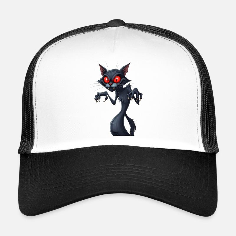 Gruselige Katze Trucker Cap