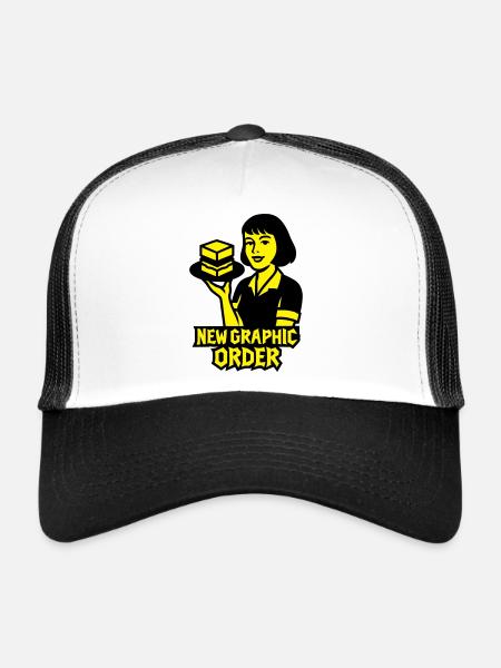 New Graphic Order #1 - Trucker Cap - white/black - Front