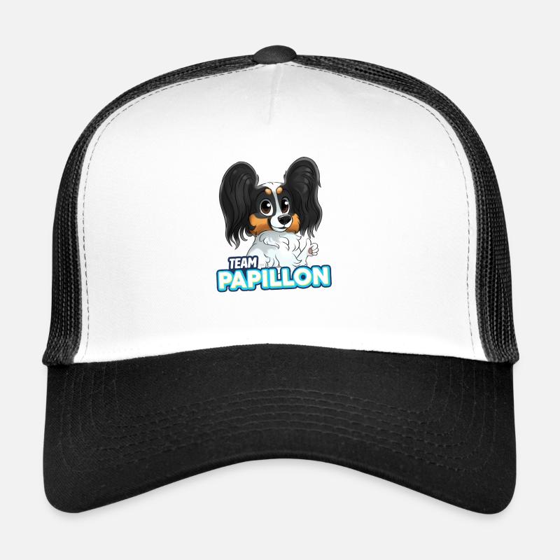 TEAM Papillon - Noir et Feu Casquette trucker 