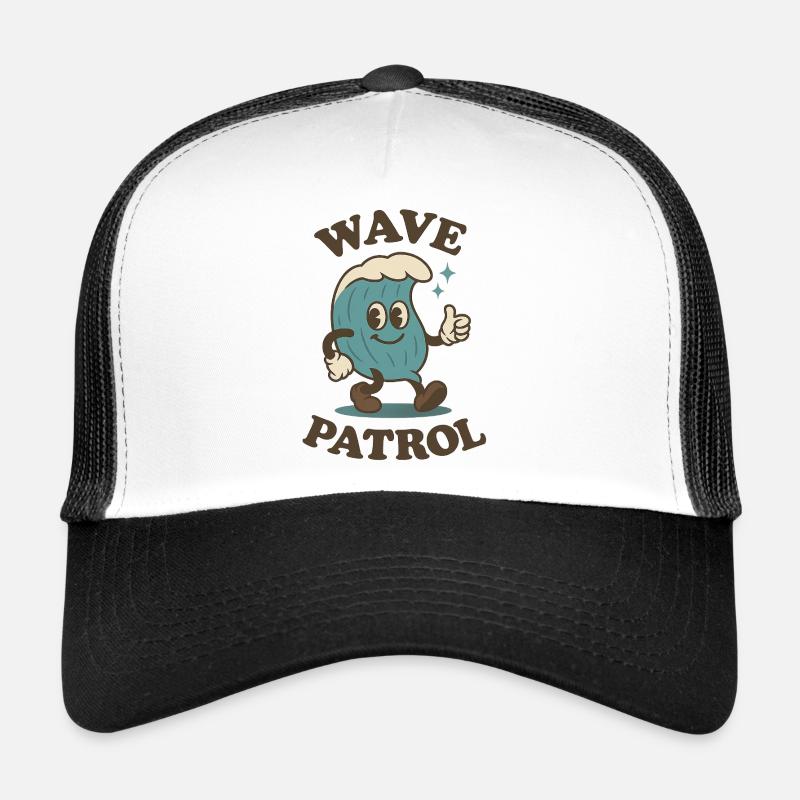 Wave Patrol - Trucker Cap - white/black