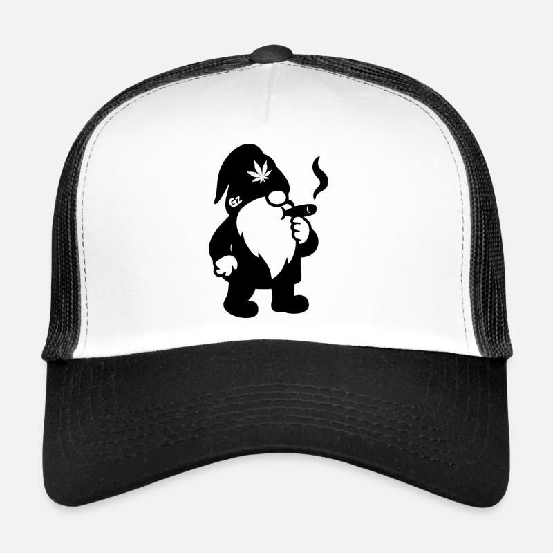 Kiffender Zwerg/Wichtel mit Joint - Weedlove Trucker Cap
