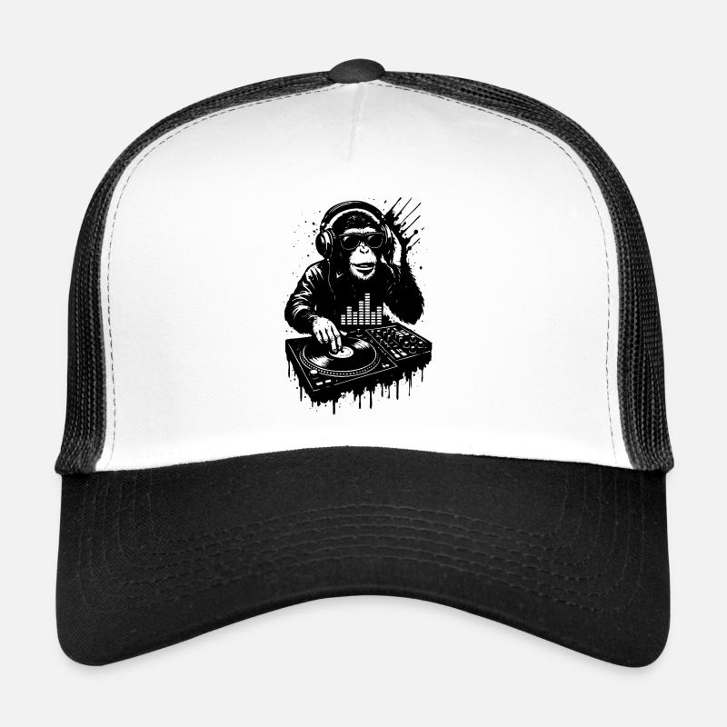 DJ Monkey Trucker Cap