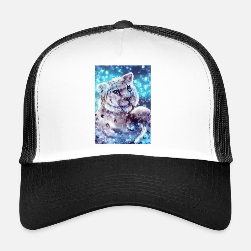 Schneeleopard Poster Trucker Cap