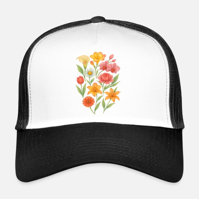 Composition florale pastel élégante Casquette trucker 