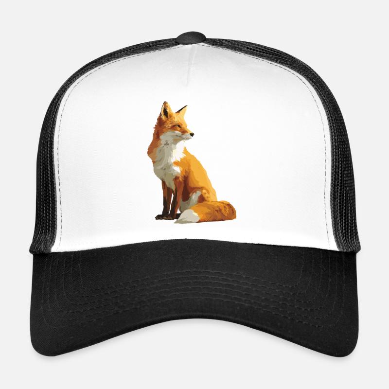 Faszinierende Silhouette eines stolzen Fuchses Trucker Cap