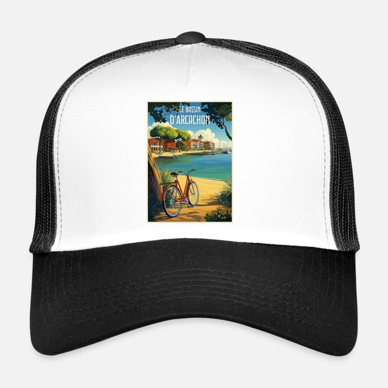 Reflet du Bassin d'Arcachon en Été Casquette trucker 