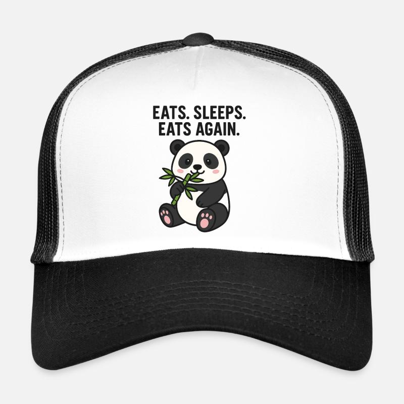 Niedlicher Panda mit Bambus Esshumor Trucker Cap