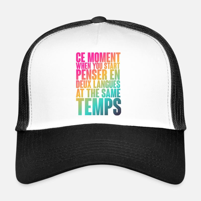 COOL SAYING FOR MULTILINGUALS, INTERNATIONAL Trucker Cap