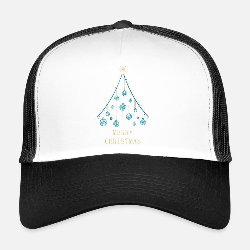 Joyeux Noël - Conception d’arbre de Noël. Casquette trucker 