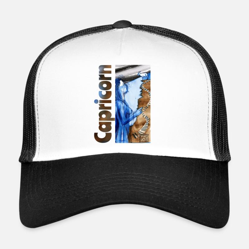 Zodiac sign Capricorn Trucker Cap